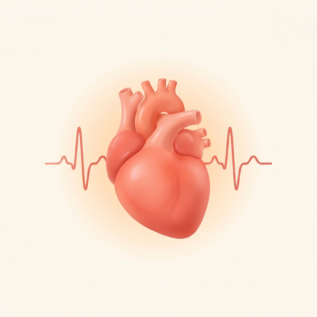หัวใจกับเส้น EKG สำหรับผู้ป่วยความดันและไขมันสูง